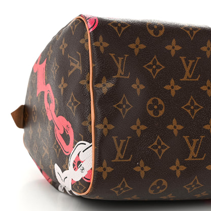 Louis Vuitton Monogram Bay Speedy 30 Rose Ballerine Poppy 9 of 10