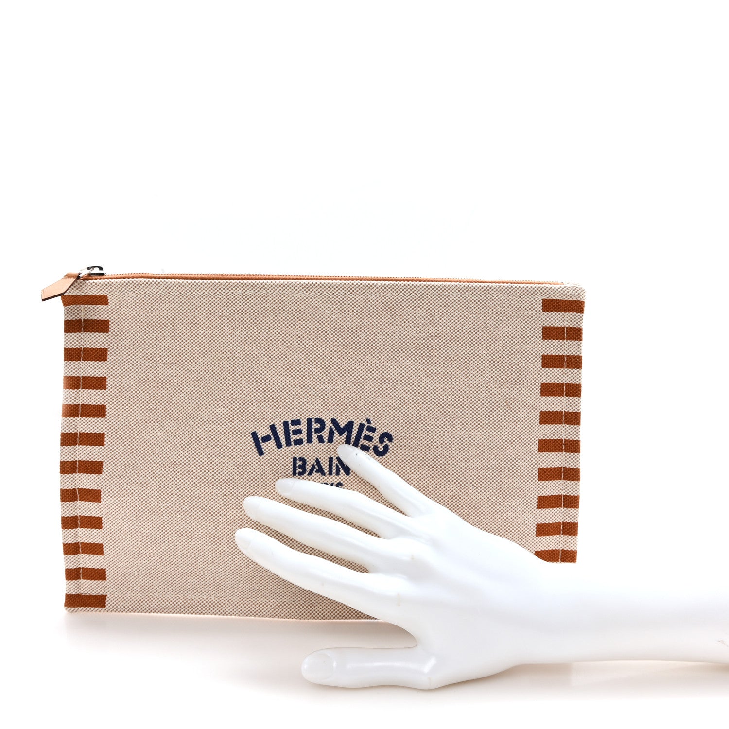 Hermes H Canvas Optimist 24 Case Brun 2 of 6