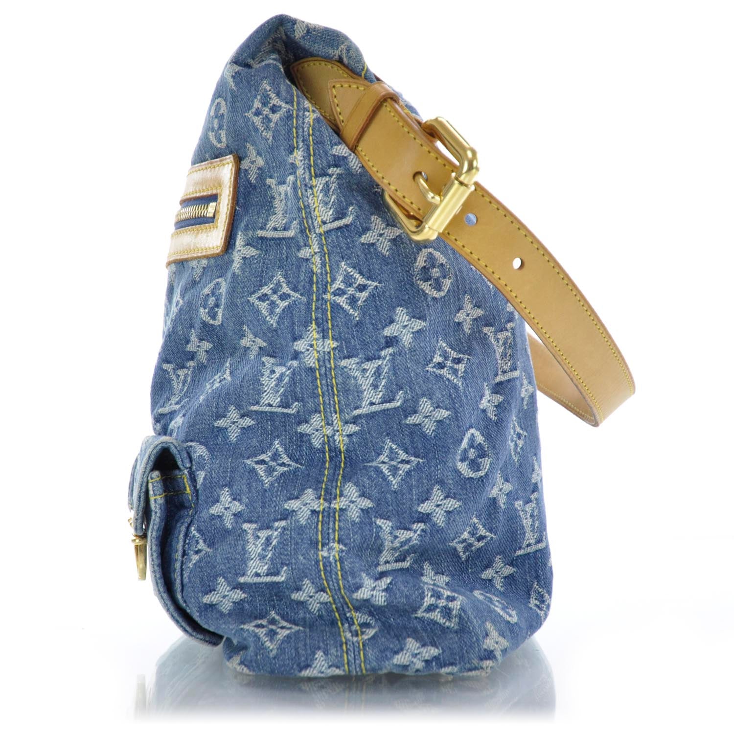 Louis Vuitton Denim Baggy GM Blue 4 of 10