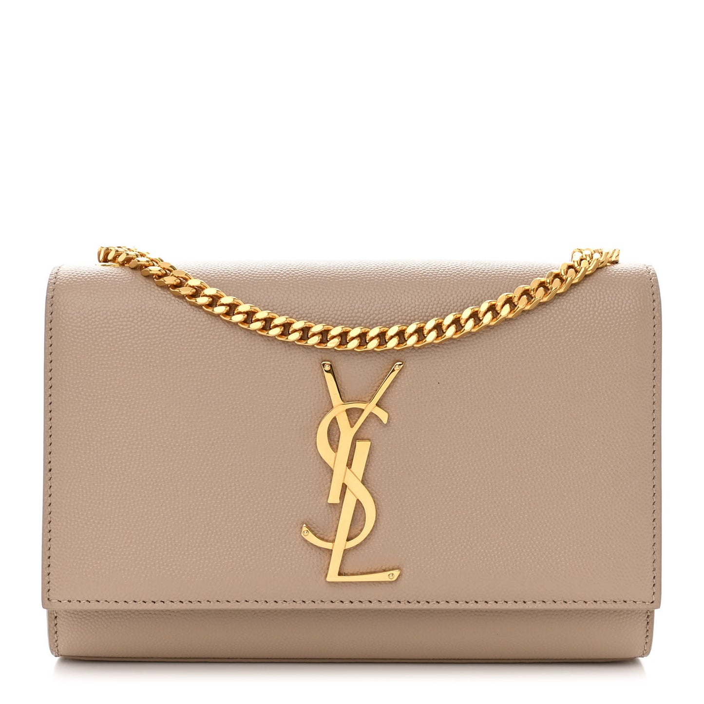 Grain De Poudre Small Monogram Kate Satchel Dark Beige