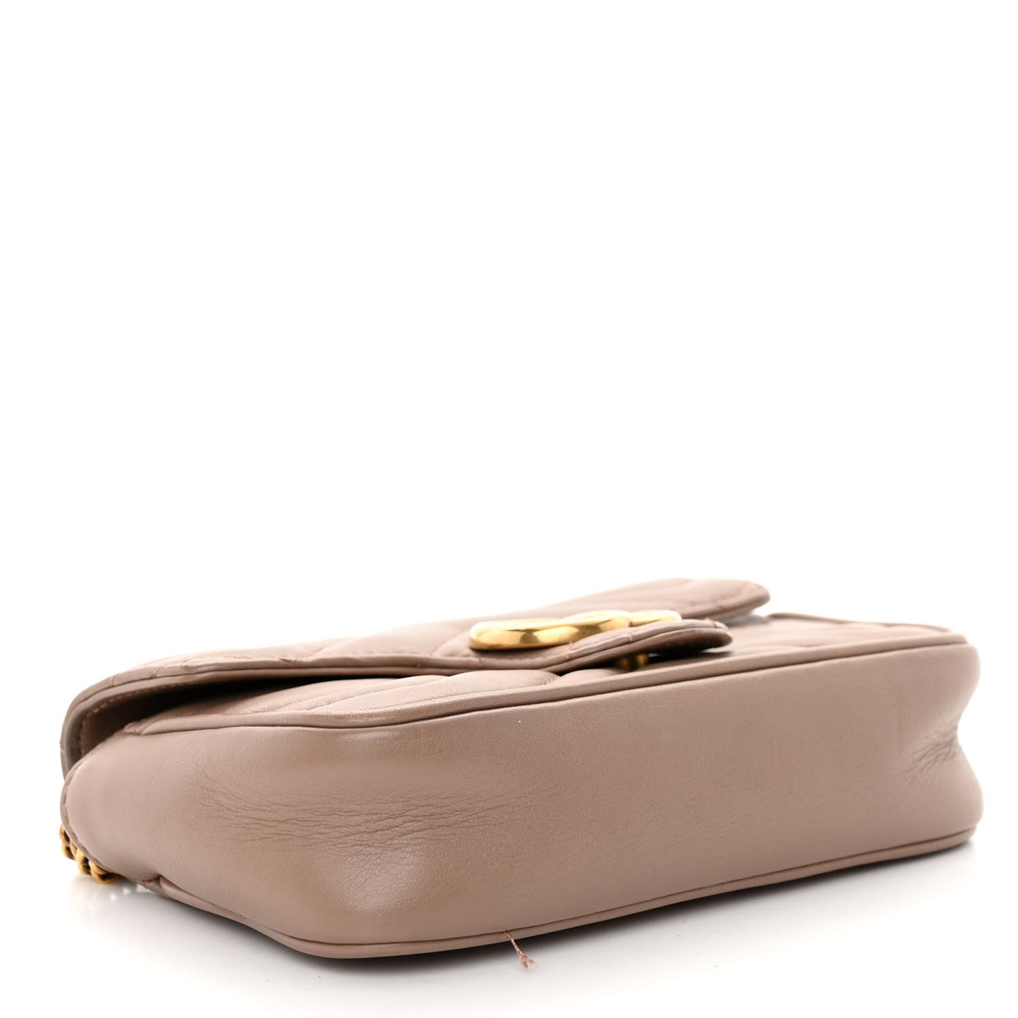 Calfskin Matelasse Super Mini GG Marmont Shoulder Bag Porcelain Rose