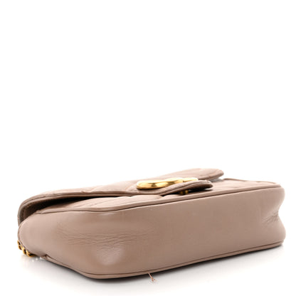 Gucci Calfskin Matelasse Super Mini GG Marmont Shoulder Bag Porcelain Rose 4 of 11