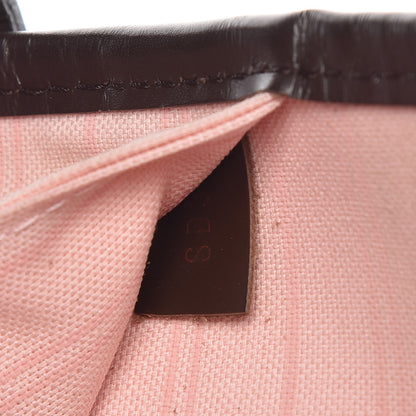 Louis Vuitton Damier Ebene Neo Neverfull MM Rose Ballerine 10 of 16