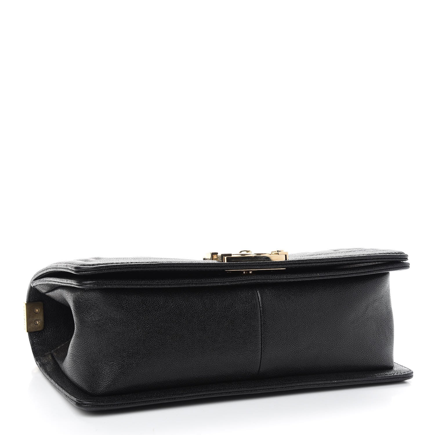 Chanel Caviar Chevron Quilted Medium Boy Flap Black 4 of 9