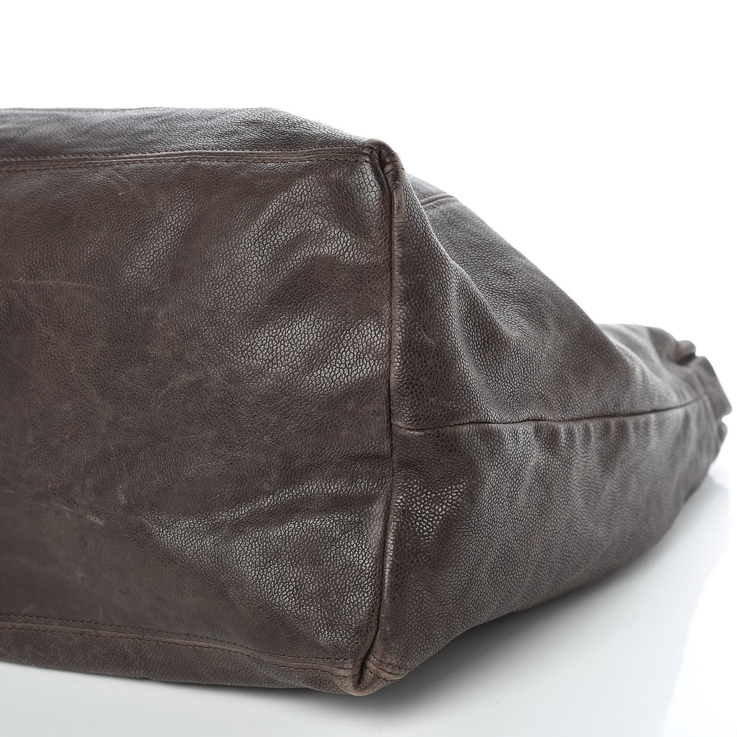 Distressed Caviar XL Coco Cabas Brown
