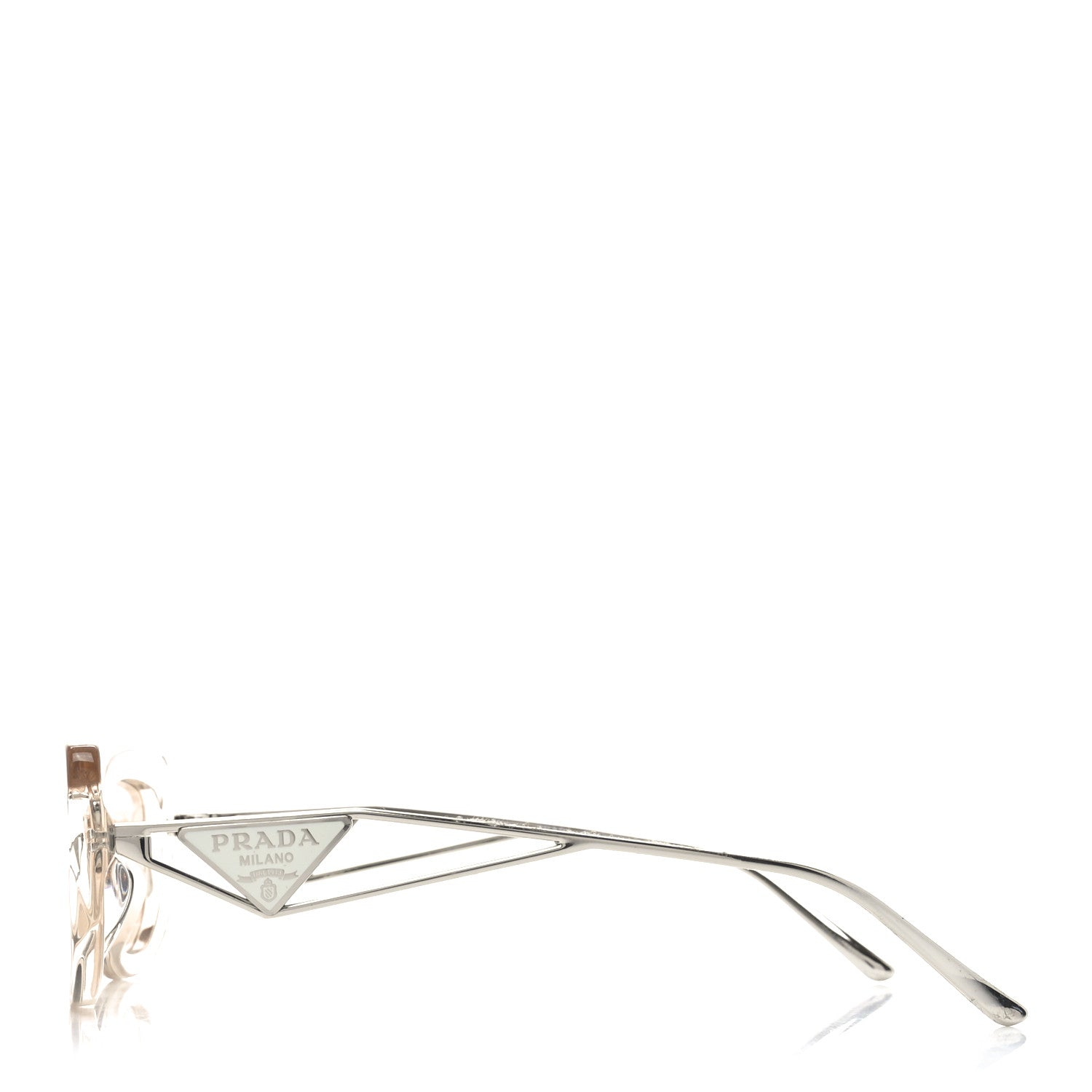 Prada Acetate Sunglasses SPR 14YS Crystal Beige 3 of 7