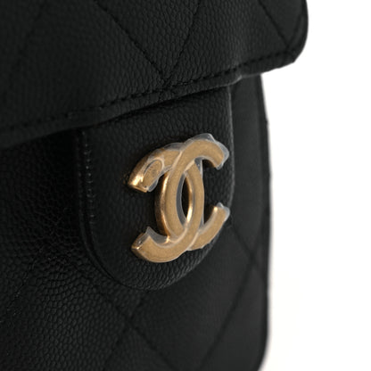 Chanel Caviar Quilted Mini Chanel 25 Handbag Black 12 of 12