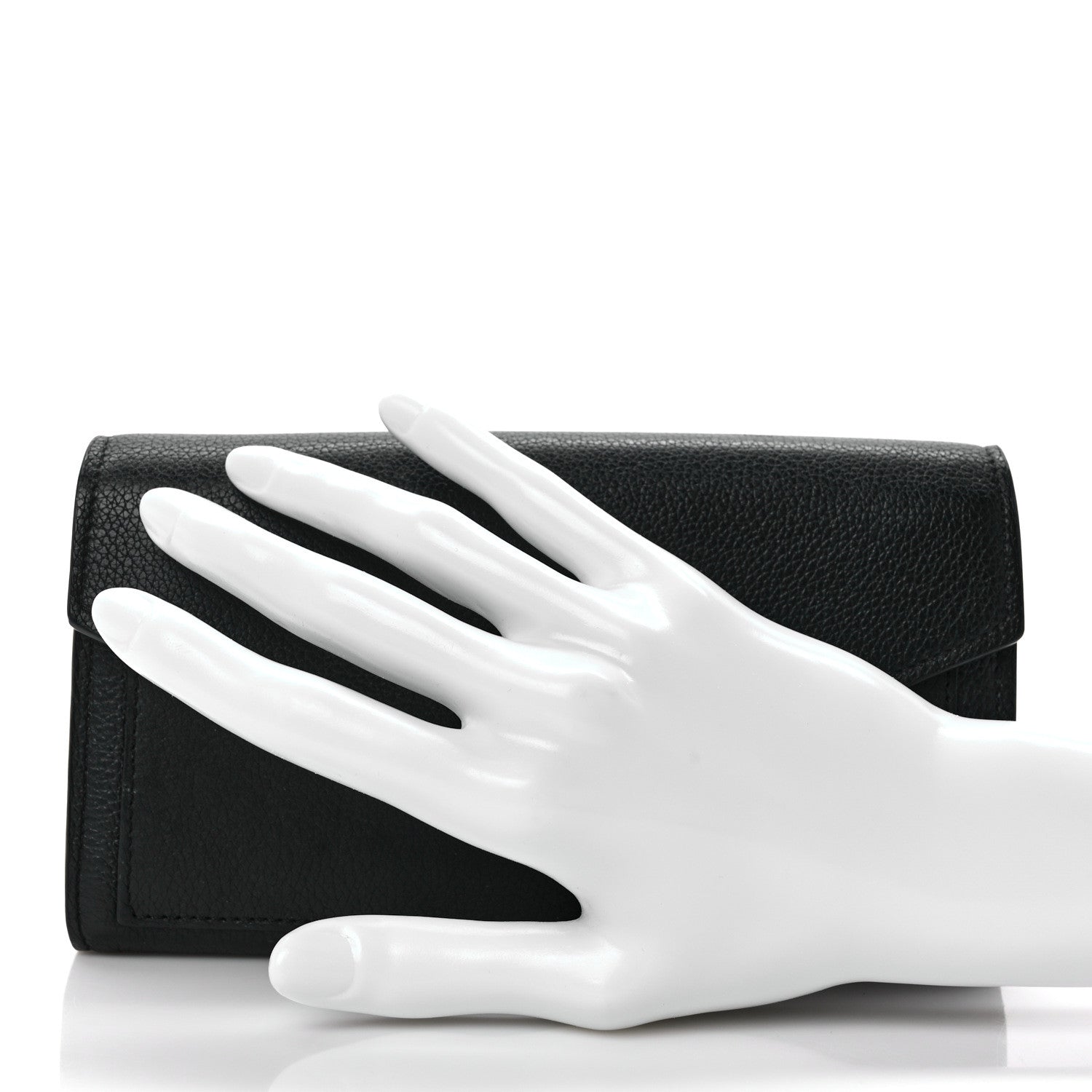 Louis Vuitton Soft Calfskin My Lockme Wallet Black 2 of 9
