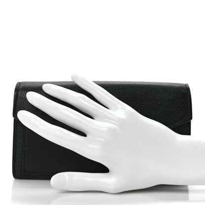 Louis Vuitton Soft Calfskin My Lockme Wallet Black 2 of 9