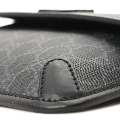 Gucci GG Supreme Monogram Web Slim Belt Bag Black Grey 10 of 11