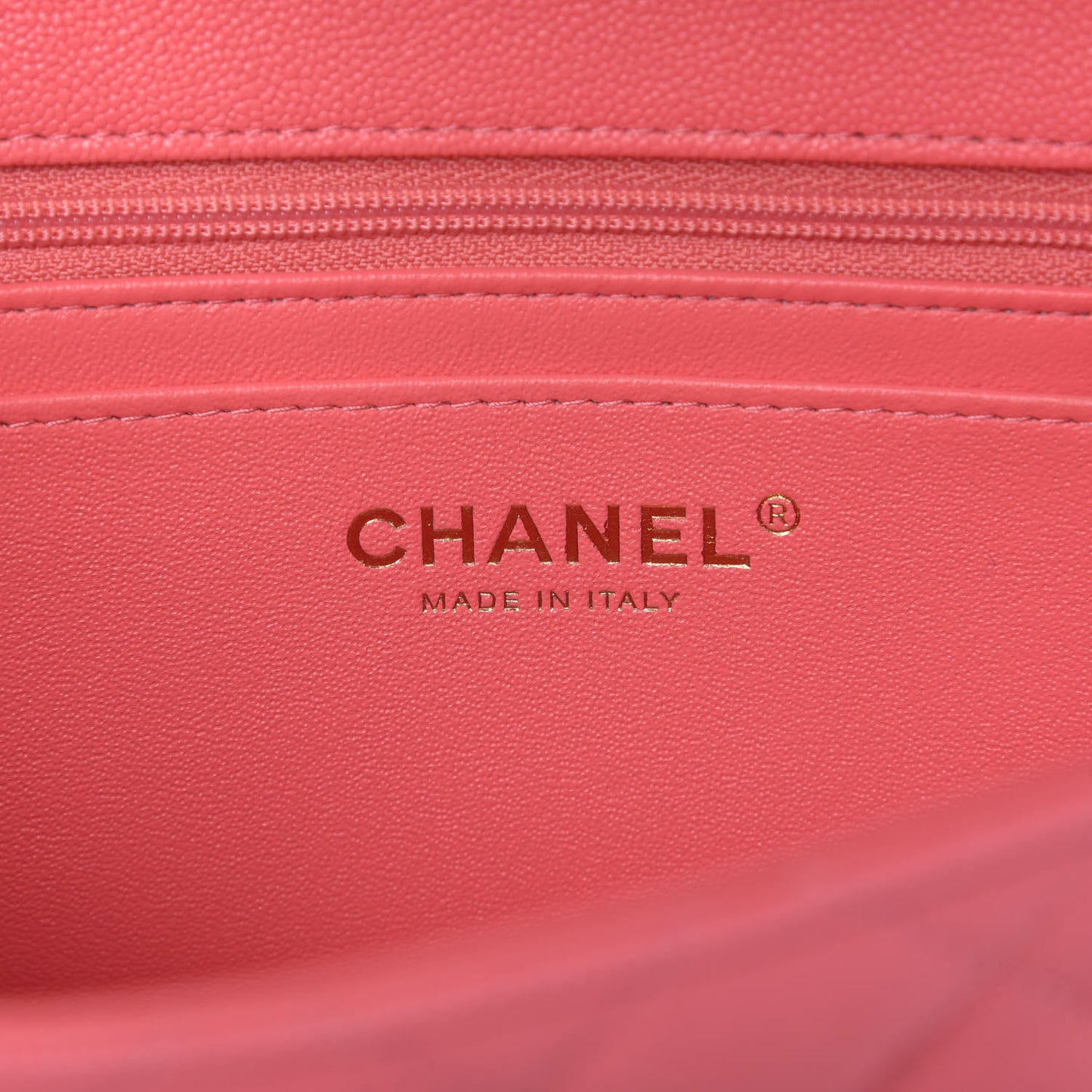 Caviar Quilted Mini Top Handle Rectangular Flap Pink