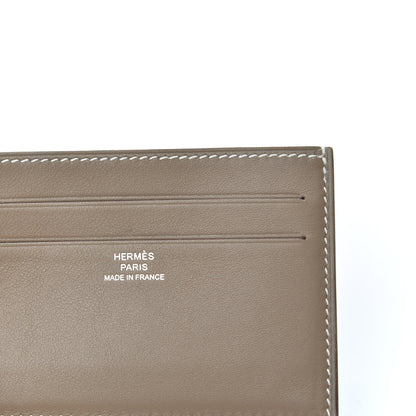 Hermes Swift Citizen Twill Card Case Etoupe 5 of 6