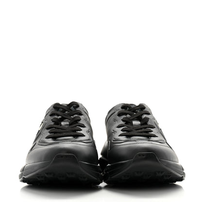 Gucci Dali Soft Calfskin Cut Out Interlocking G Mens Rhyton Sneakers 9 Black Ivoire 2 of 11
