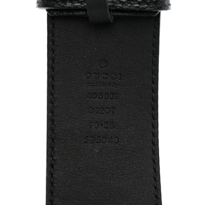 Gucci Textured Calfskin Double G 40mm Belt 90 36 Black 3 of 5