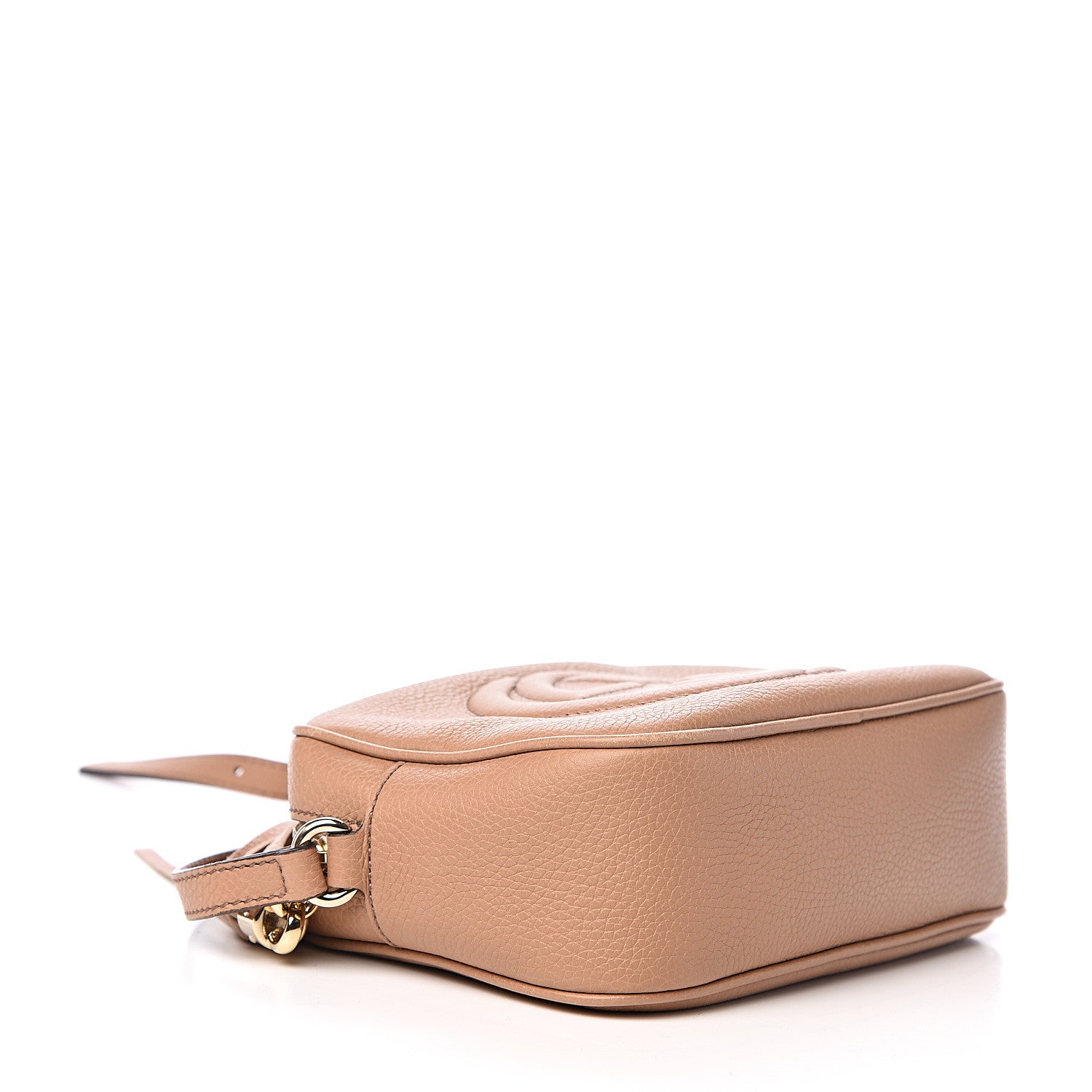 Gucci Pebbled Calfskin Small Soho Disco Bag Rose Beige 3 of 13