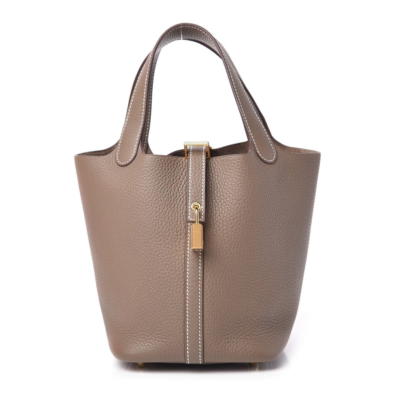 Hermes Taurillon Clemence Picotin Lock 18 PM Etoupe 1 of 10