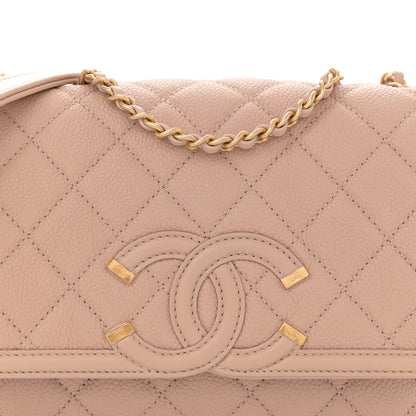 Chanel Caviar Quilted Small CC Filigree Flap Beige Beige 8 of 11