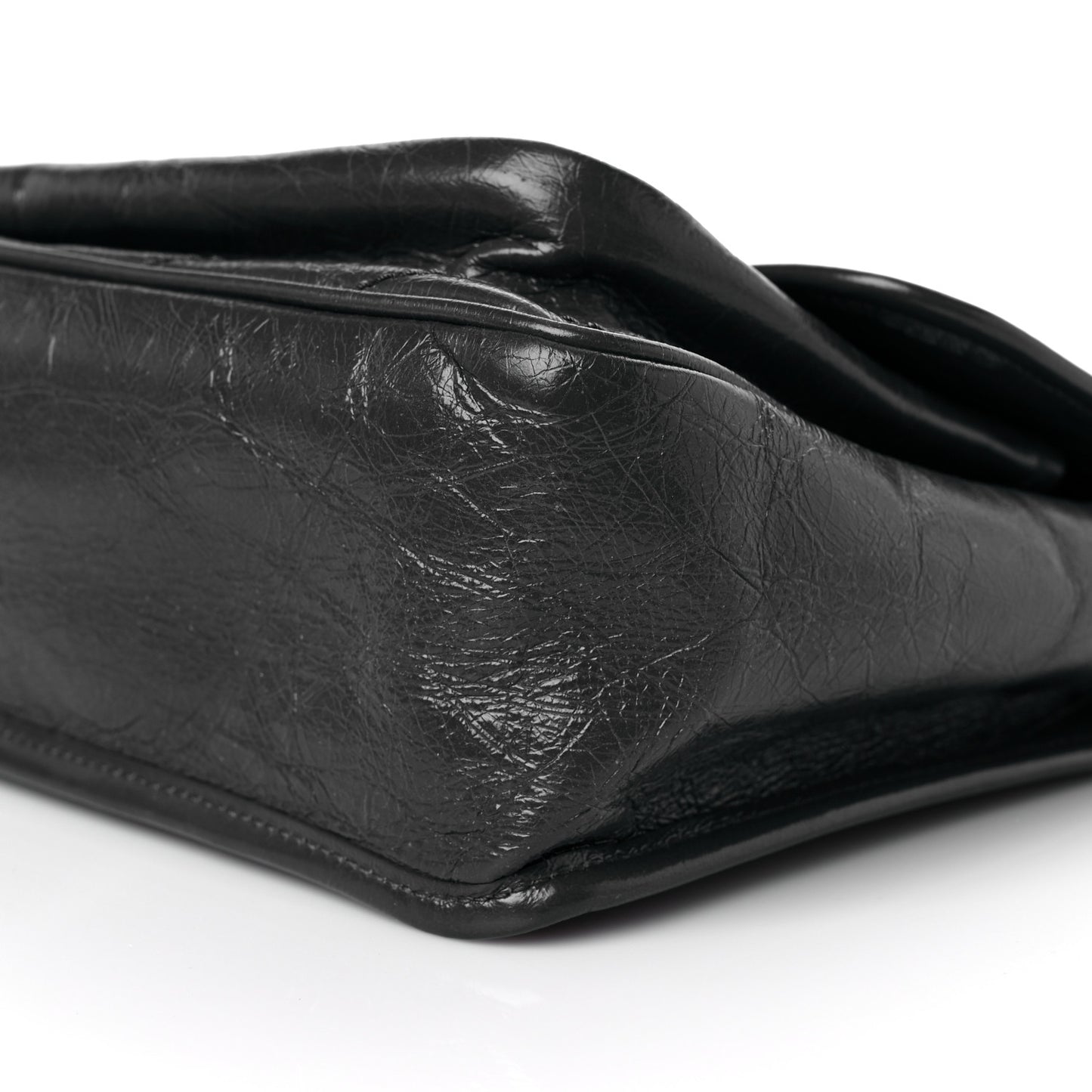 Crinkled Calfskin Matelasse Monogram Medium Niki Chain Satchel Storm