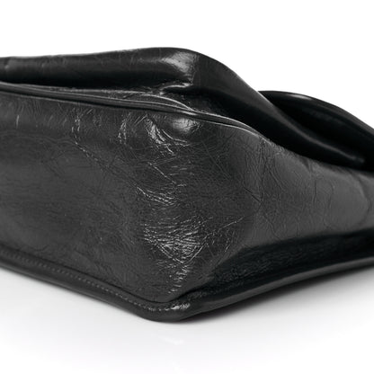Saint Laurent Crinkled Calfskin Matelasse Monogram Medium Niki Chain Satchel Storm 9 of 10