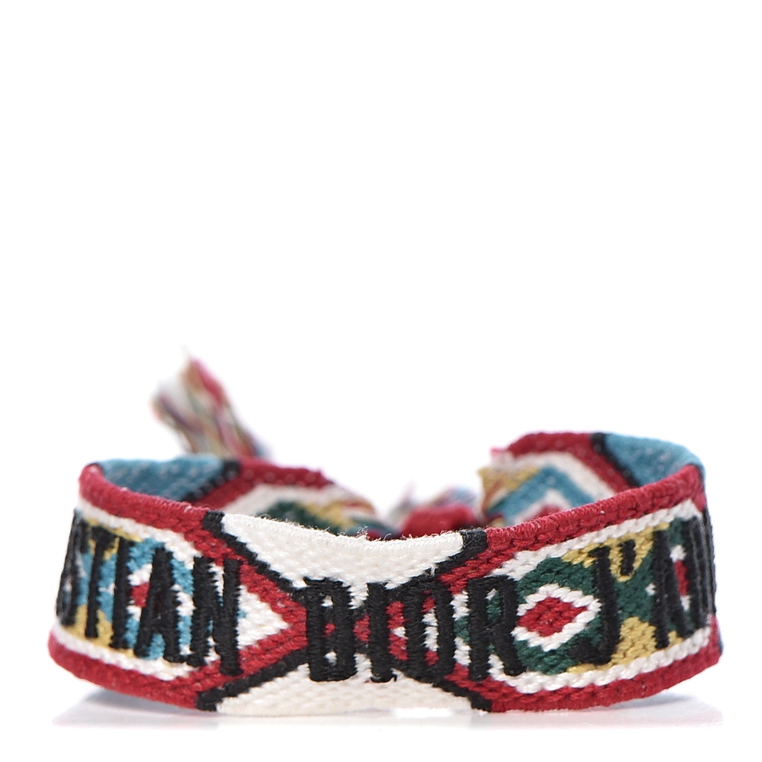 Christian Dior Woven Cotton J'Adior Friendship Bracelet White Multicolor 1 of 3