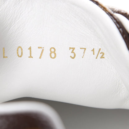 Louis Vuitton Calfskin Monogram LV Black Heart Sneakers 37.5 Cacao 9 of 9
