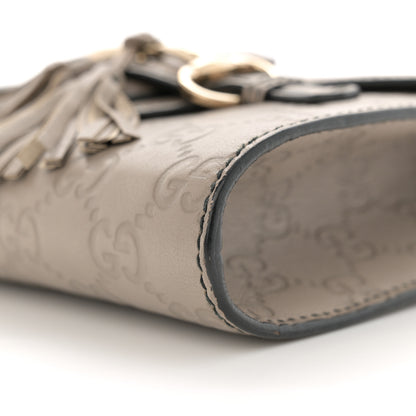 Gucci Guccissima Mini Emily Chain Shoulder Bag Storm Grey 10 of 15