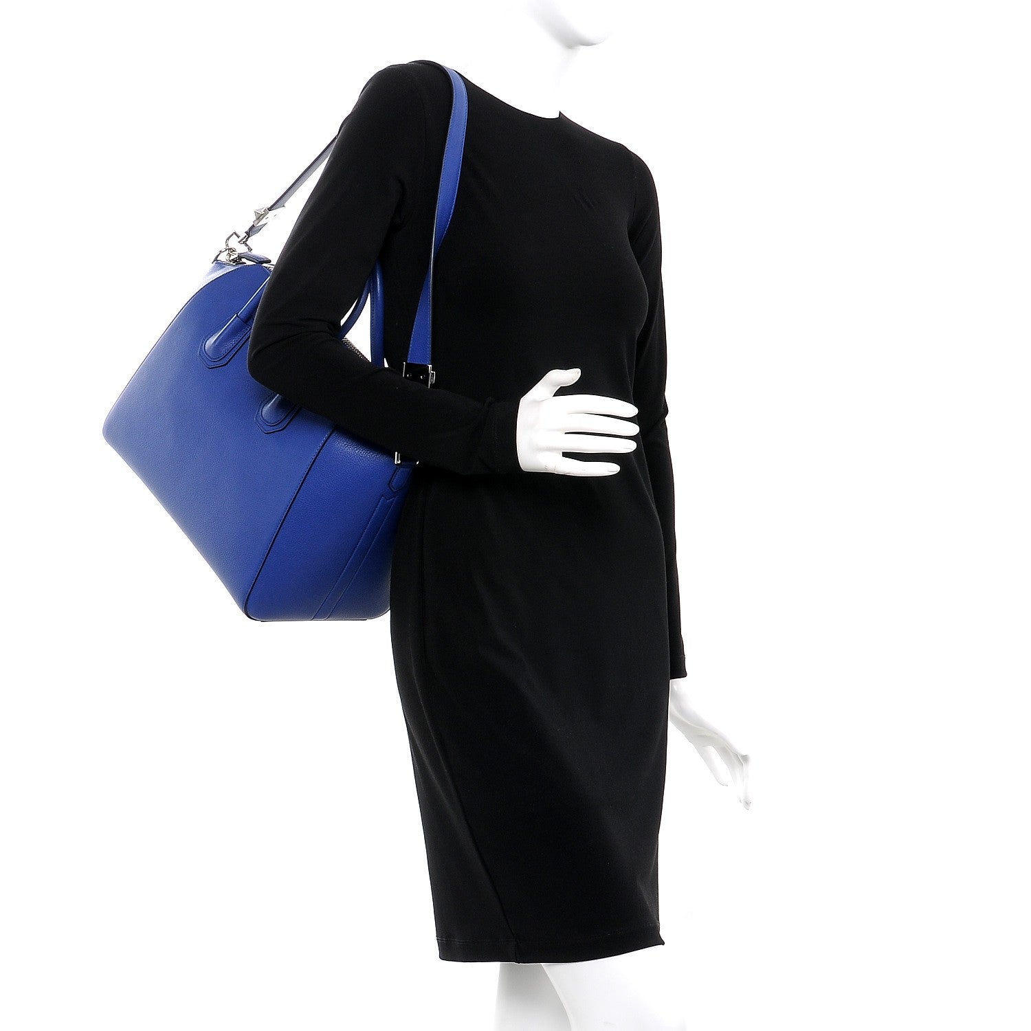 Givenchy Sugar Goatskin Medium Antigona Bright Blue 2 of 10