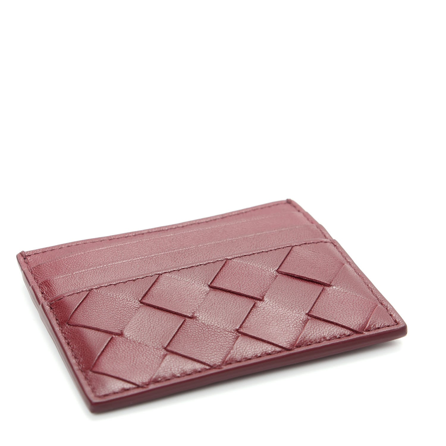 Bottega Veneta Nappa Intrecciato Card Holder Bordeaux 4 of 8