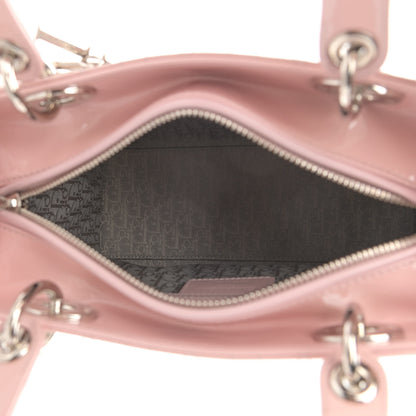 Christian Dior Patent Cannage Medium Lady Dior Rose Clair 4 of 10