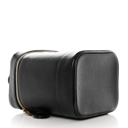 Chanel Caviar Vanity Cosmetic Case Black 4 of 13