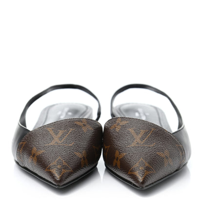 Louis Vuitton Patent Monogram Cherie Slingback Ballerina Flats 35.5 2 of 8