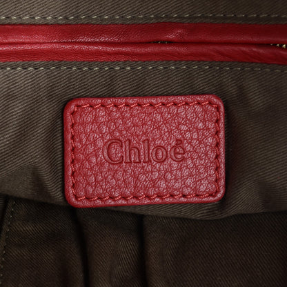 Chloe Calfskin Medium Marcie Satchel Holly Berry 7 of 9