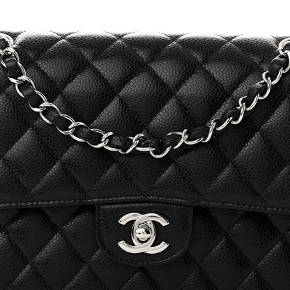 Chanel Caviar Quilted Medium Double Flap Black 8 of 10