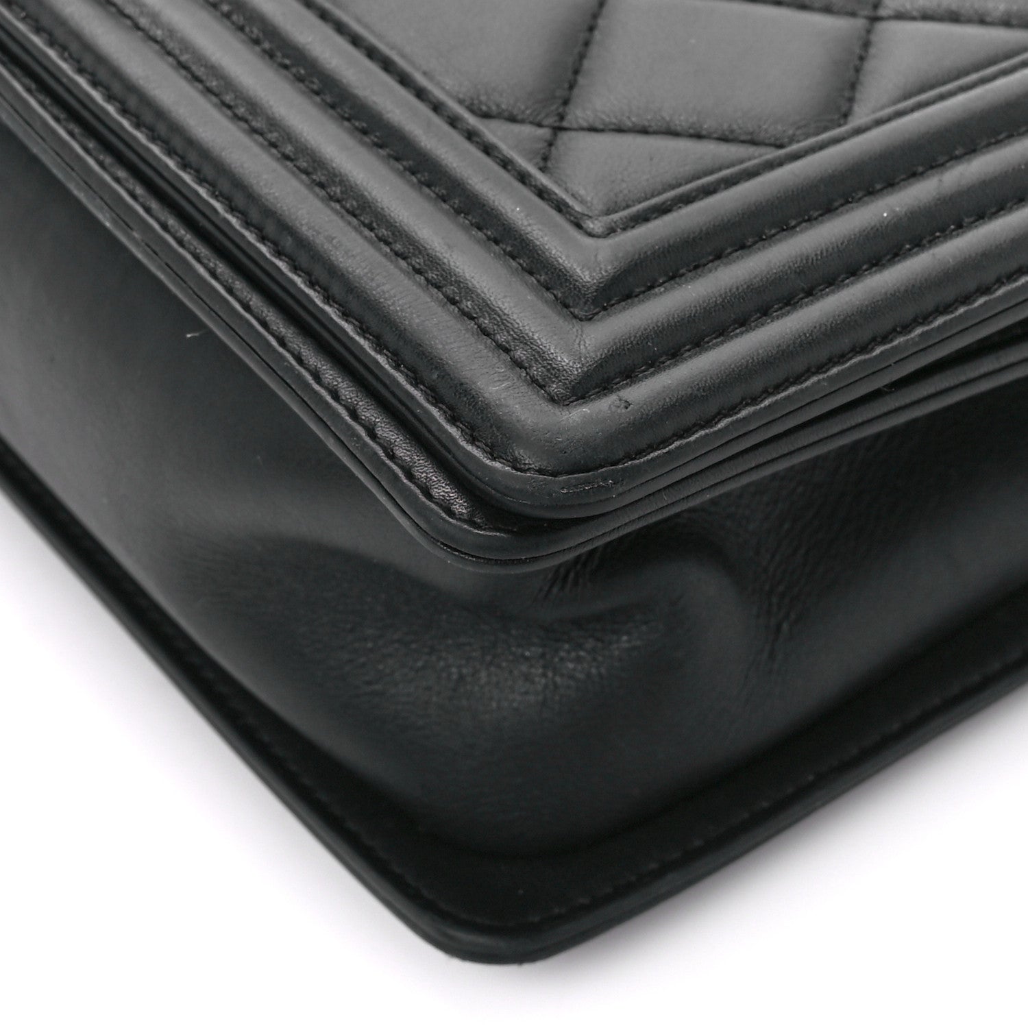 Chanel Calfskin Quilted Medium Boy Flap Black 10 of 11