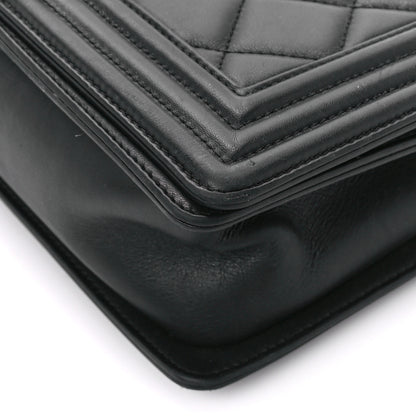 Chanel Calfskin Quilted Medium Boy Flap Black 10 of 11