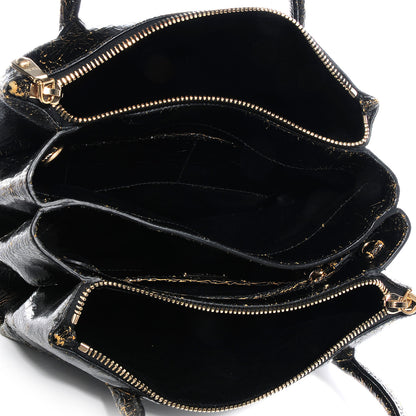 Miu Miu Leather Craquele Handbag Nero Black 5 of 10