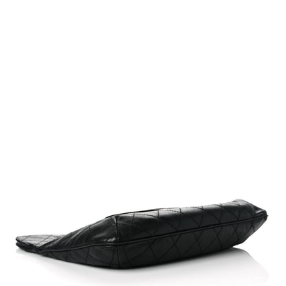 Chanel Calfskin Stitched CC Flap Clutch Black 4 of 15