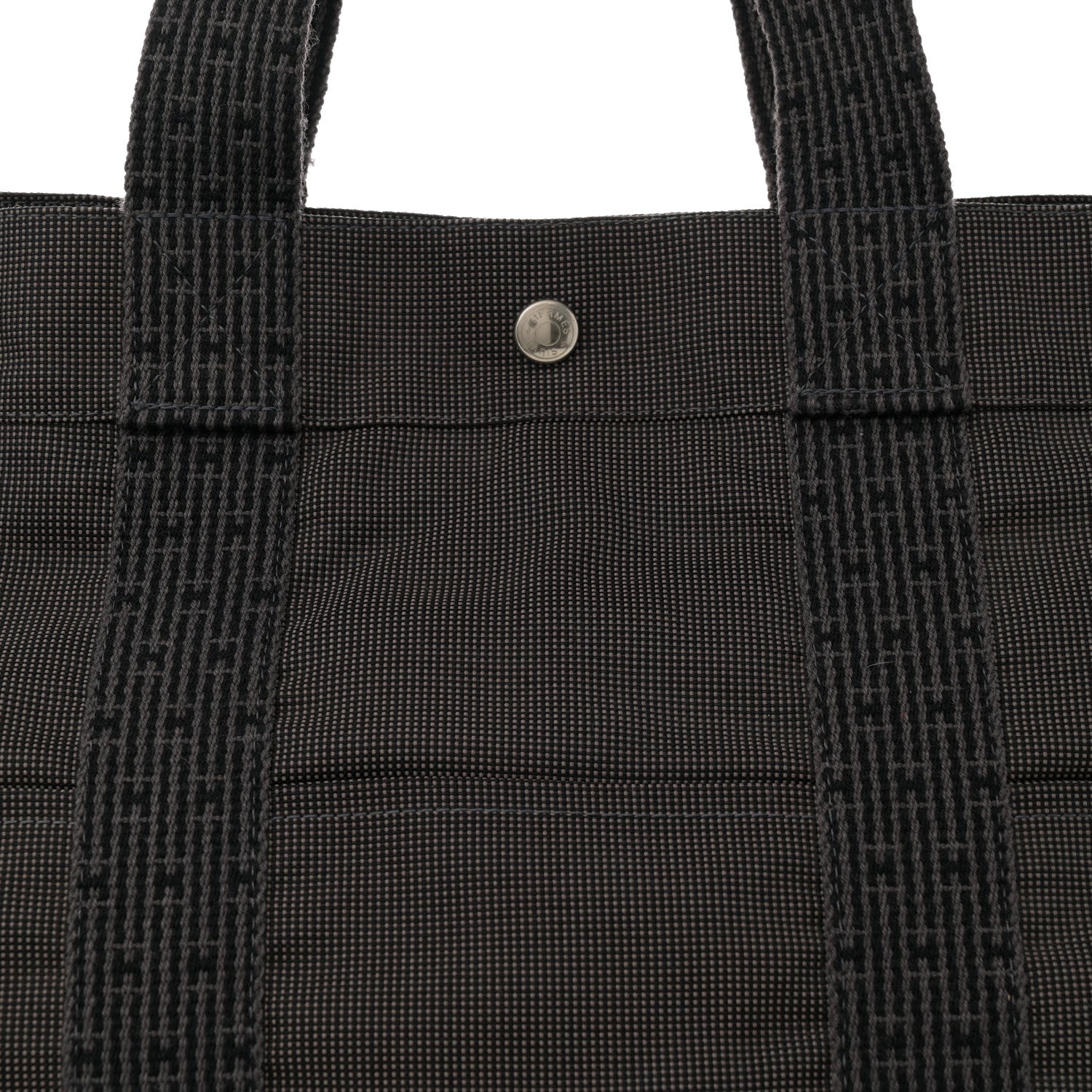 Hermes Canvas Herline Tote GM Grey 7 of 11