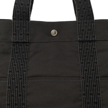 Hermes Canvas Herline Tote GM Grey 7 of 11