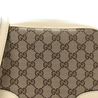 Gucci Monogram Dollar Calfskin Mini Bree Messenger Bag Beige Ebony Avoire 8 of 10