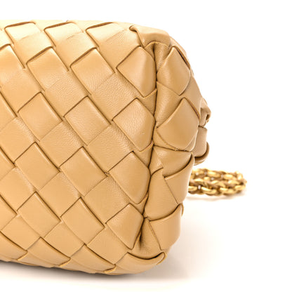 Bottega Veneta Nappa Intrecciato Teen The Lauren 1980 Clutch With Chain Praline 9 of 9