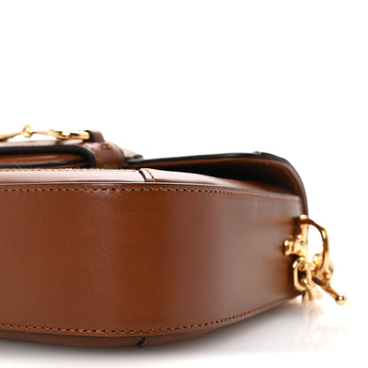 Gucci New Canvas Charisma Calfskin Crystal GG Monogram Mini Horsebit 1955 Shoulder Bag Camel Ebony 10 of 10