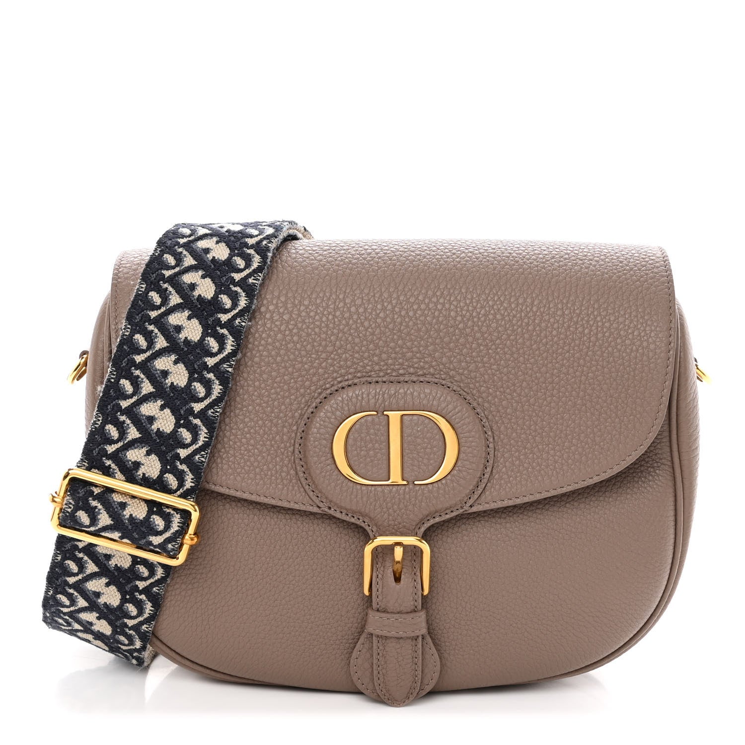 Christian Dior Grained Calfskin Large Bobby Flap Warm Taupe 1 of 11