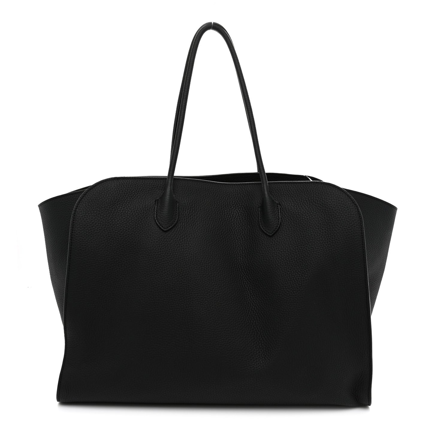 Matte Grained Calfskin Marlo 17 Black