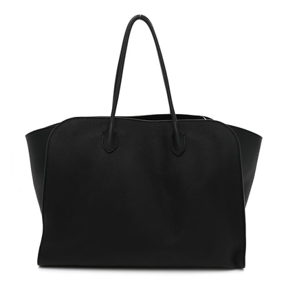 The Row Matte Grained Calfskin Marlo 17 Black 1 of 9