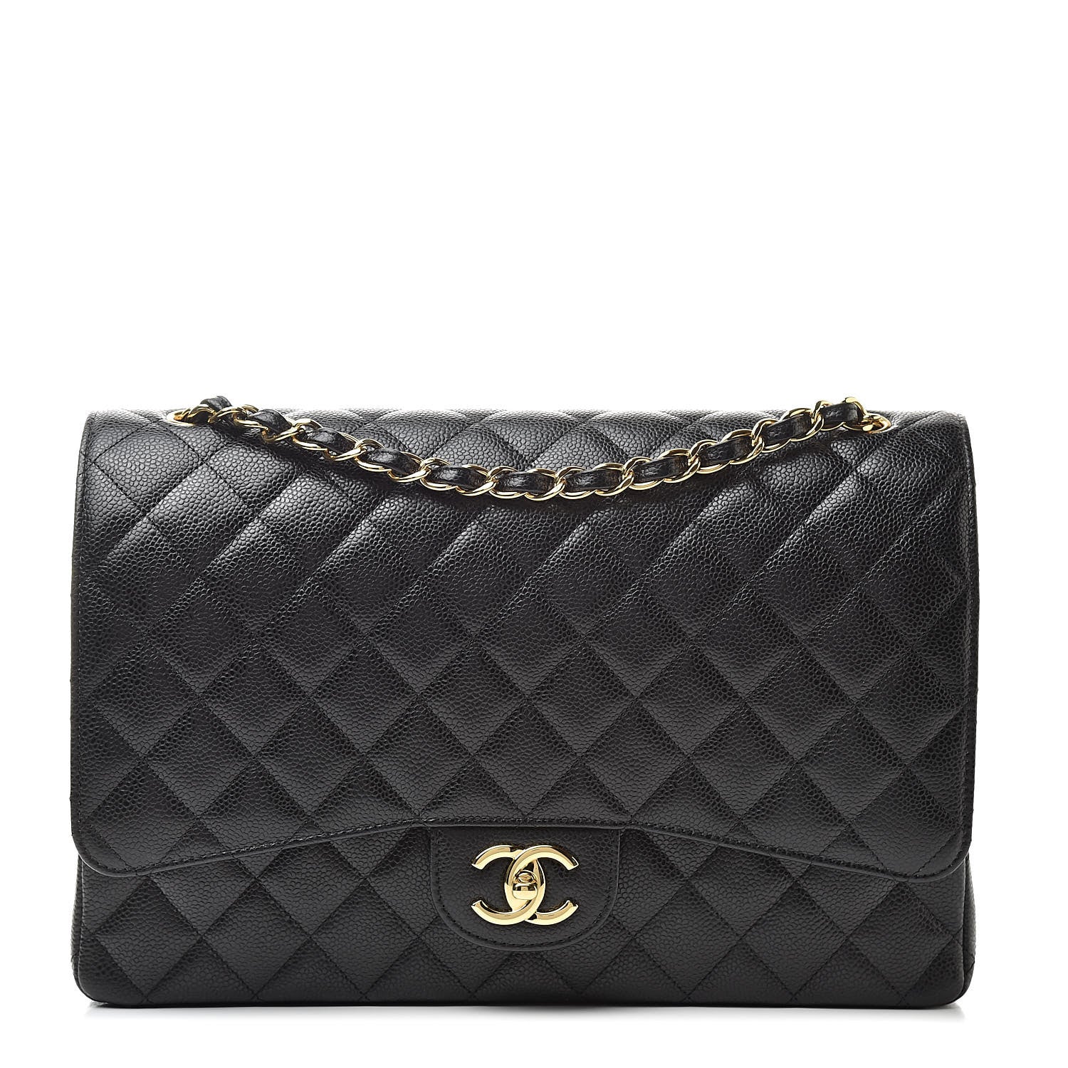 Chanel Caviar Quilted Maxi Double Flap Black 1 of 11