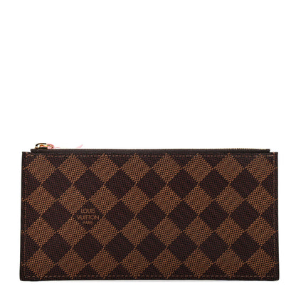 Louis Vuitton Damier Ebene Studded Felicie Chain Wallet Zippered Insert 1 of 6