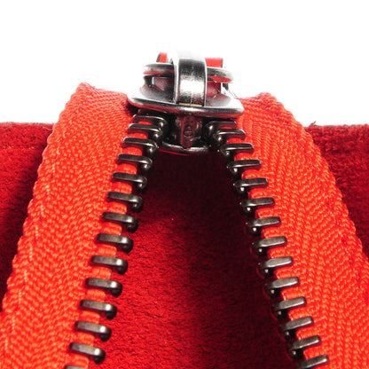 Celine Drummed Leather Micro Luggage Coquelicot 9 of 9
