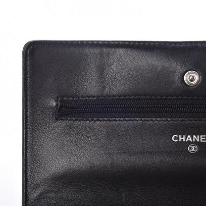 Chanel Lambskin Timeless CC Wallet On Chain WOC Black 11 of 29