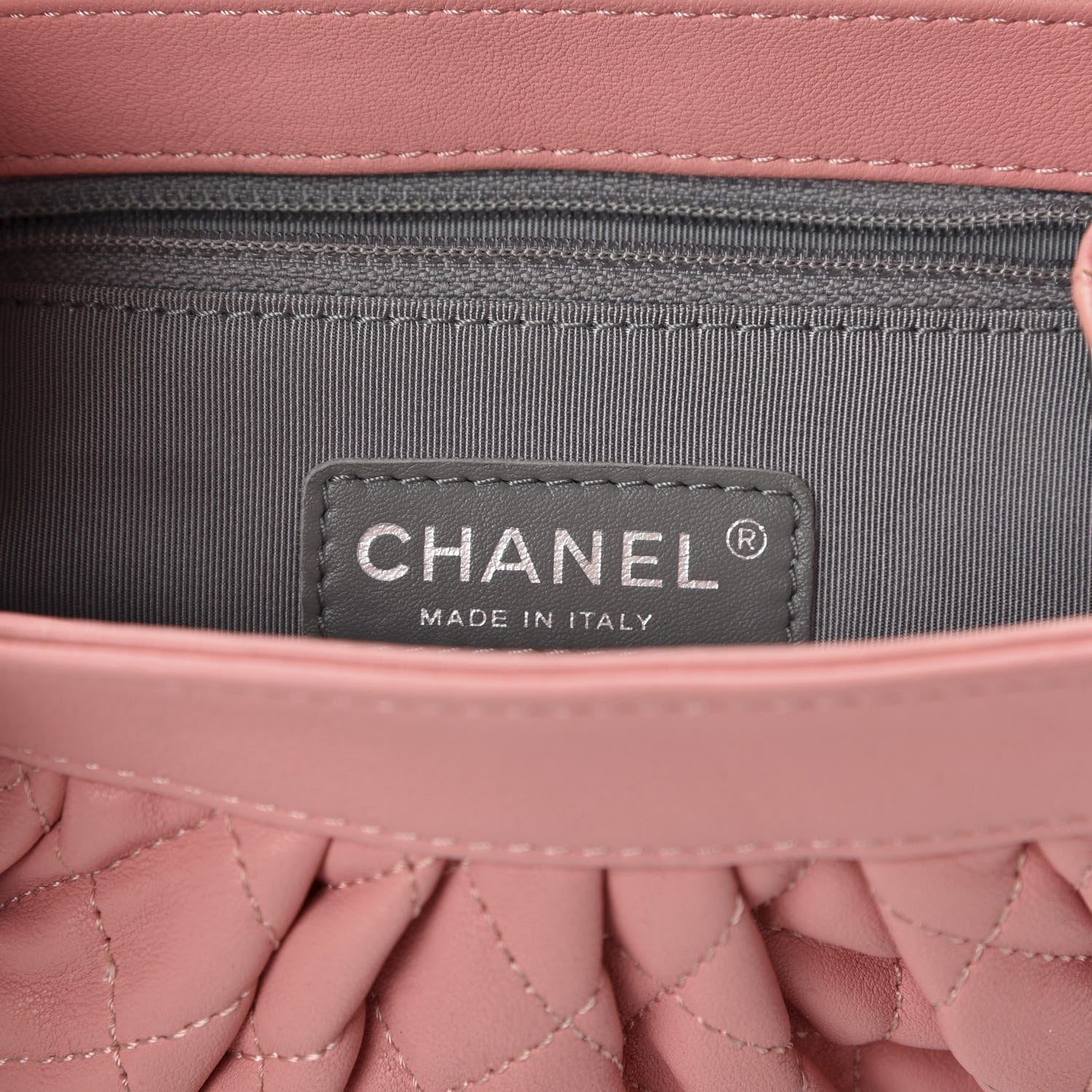 Chanel Washed Lambskin Quilted Mini Chain Around Messenger Pink 8 of 10